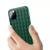 Apsauginis minkštas dėklas Devia, skirtas iPhone 11 Pro Max, su austo rašto dizainu, žalias