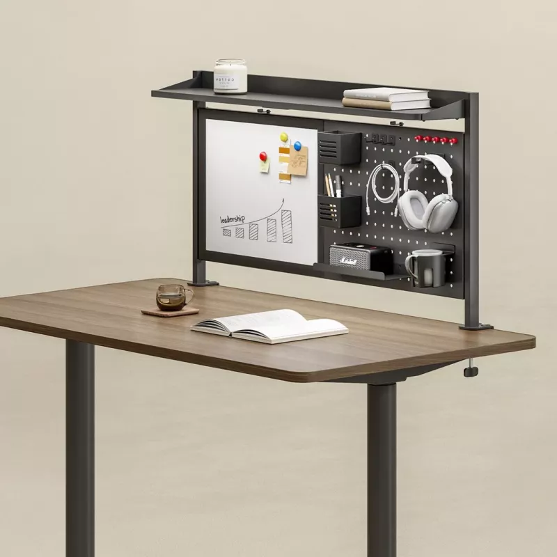 Ergo Office stalo pertvara / organizatorius, maks. apkrova 10 kg, balta lenta, plotis 1116 mm, juoda, ER-301 B