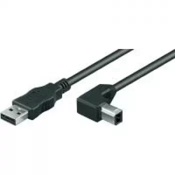 Wentronic Goobay USB 2.0 Hi-Speed laidas, juodas, 3 m - USB 2.0 kištukas (A tipo) > USB 2.0 kištukas (B tipo) (68733)