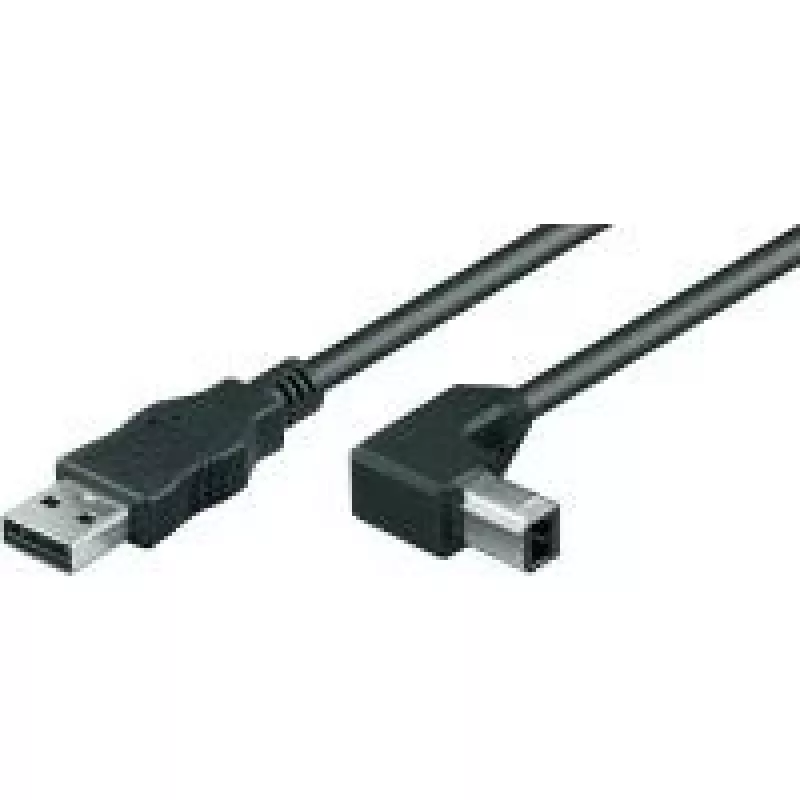 Wentronic Goobay USB 2.0 Hi-Speed laidas, juodas, 3 m - USB 2.0 kištukas (A tipo) > USB 2.0 kištukas (B tipo) (68733)