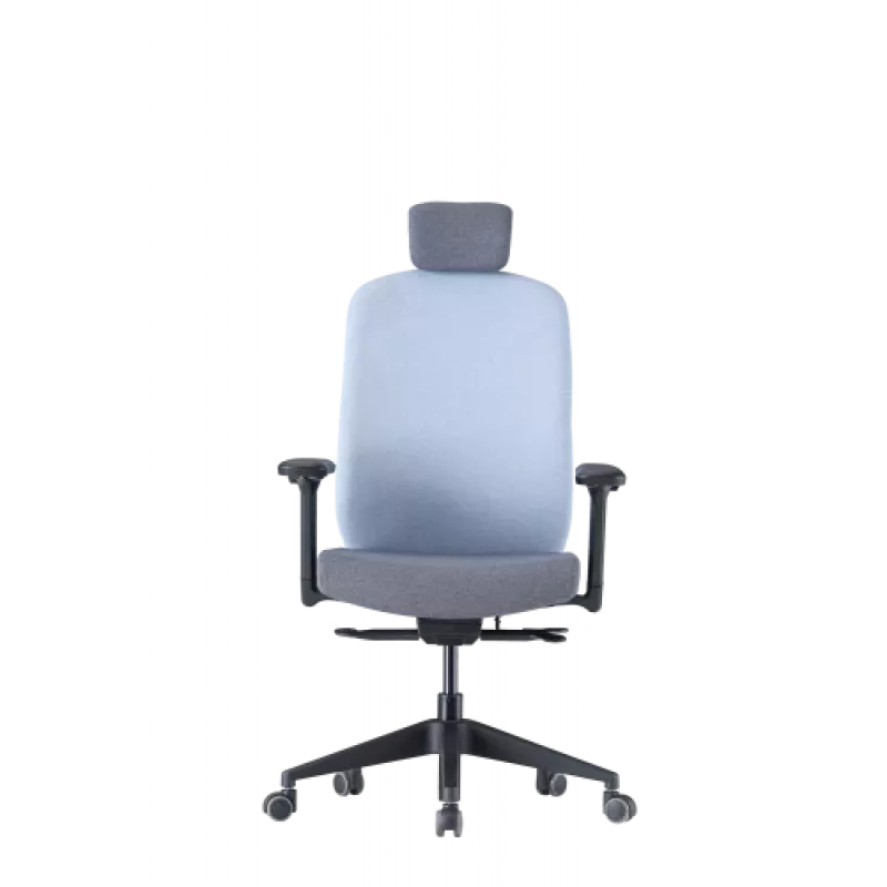 Up Up Athene ergonomic office chair Juoda, Pilka + Blue fabric