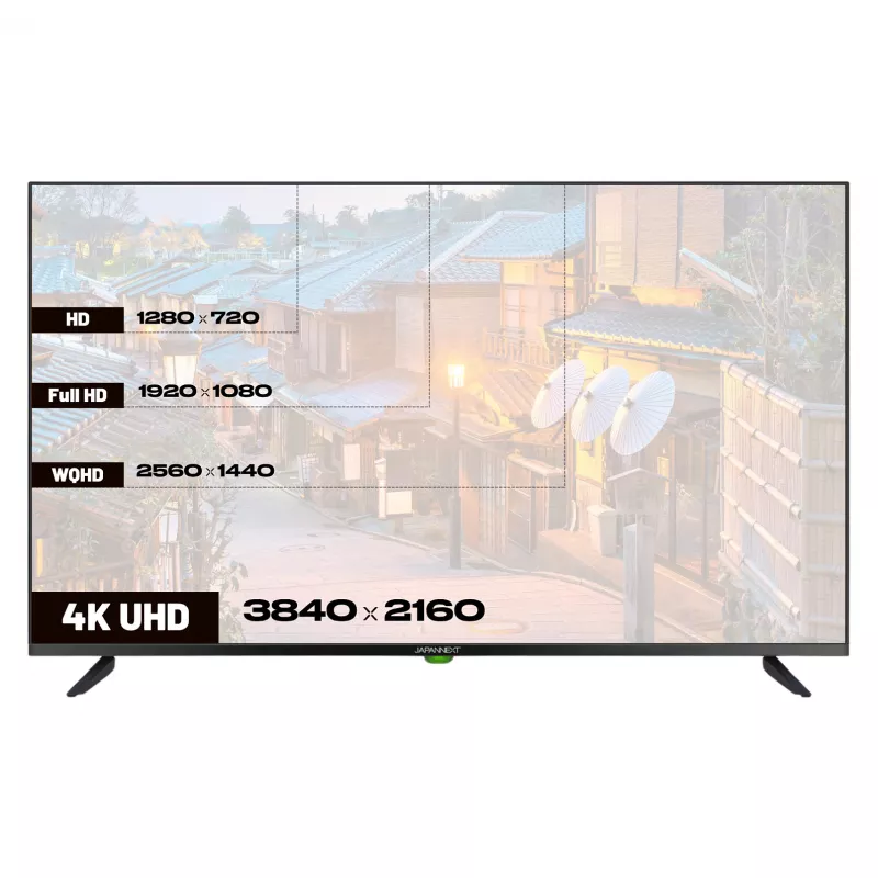 109,2 cm/43 (3840x2160) JAPANNEXT JN-IPS430UHD60F 16:9 IPS 60Hz HDMI USB WLAN garsiakalbis juodas
