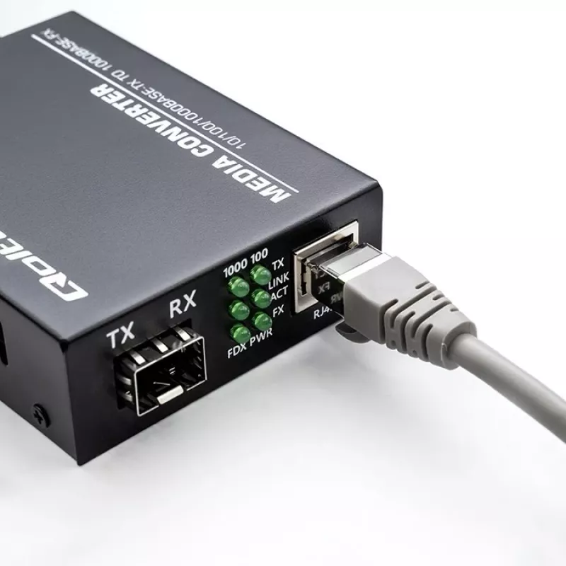 Medijos keitiklis SWITCH Ethernet 1x RJ45 1x SFP