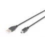 ASM AK-300108-018-S ASSMANN laidas USB 2.0 HighSpeed Canon Typ USB A / mini USB B (5 kontaktų) M (kištukas) 1,8 m