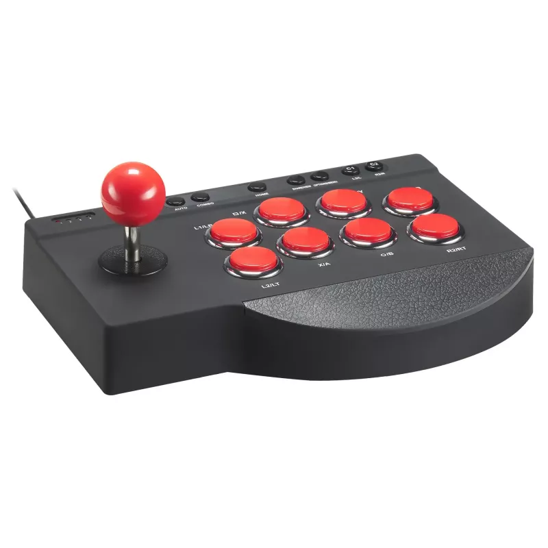 Fightstick Subsonic SA5662 juoda raudona Bluetooth USB PlayStation 4