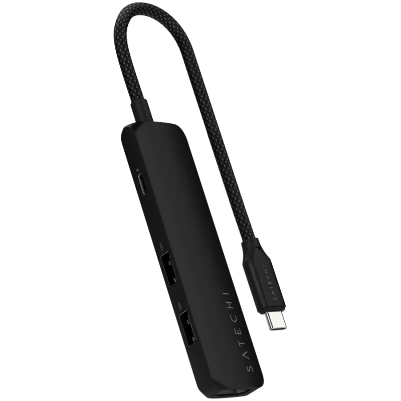 Satechi ST-P4SK sąsajos šakotuvas USB Type-C 10000 Mbit/s Juoda