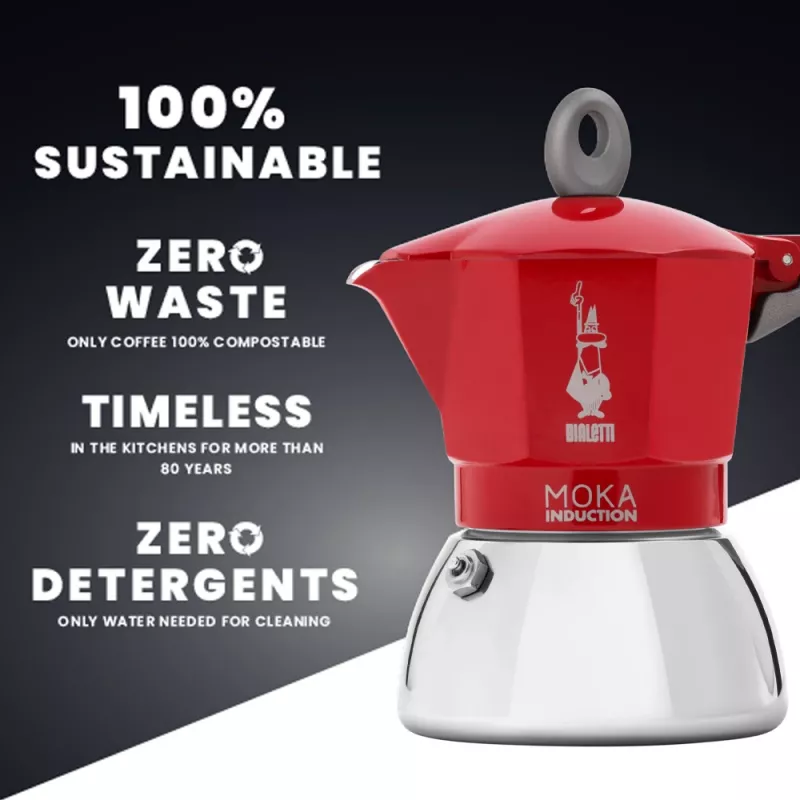 Bialetti Moka Induction Moka puodas 6tz
