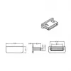 Lizdo apsauginis dangtelis HDMI mini-C DeLOCK 64028