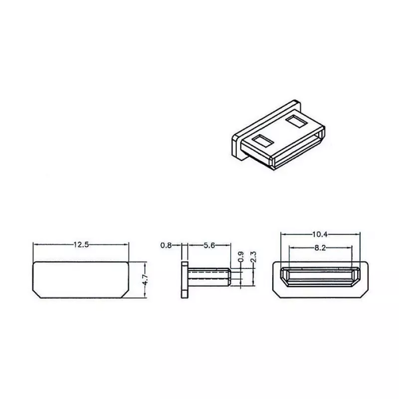 Lizdo apsauginis dangtelis HDMI mini-C DeLOCK 64028