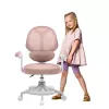 Vaikiška sukamoji kėdė mark adler Junior 4.5 Pink — tinklinis atlošas, putplasčio sėdynė, reguliuojamas aukštis 40–50 cm, porankiai, juosmens atrama, ratukai (atidaryta pakuotė)