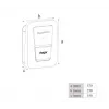 Prie sienos montuojama elektromobilių įkrovimo stotelė Hager witty one 11 kW trifazė su Type 2 kabeliu, RFID, Bluetooth, 4,5 m kabeliu, IP55, IK10