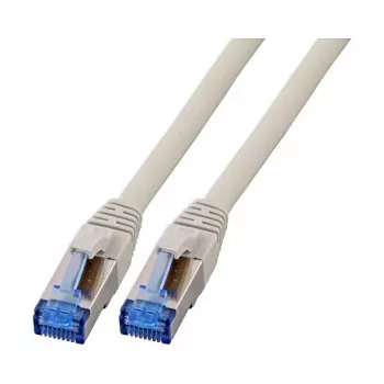EFB-Elektronik RJ45 komutacinis kabelis Cat.6A S/FTP TPECat.7 neapdorotas kabelis superflex pilkas 0,5m Gamintojas: EFB Elektronik (K5525FGR.0,5)