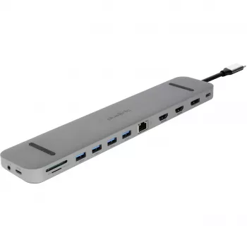 ALLNET PSUC2501 – USB 3.2 Gen 1 (3.1 Gen 1) Type-C – 3,5 mm – DisplayPort – HDMI – RJ-45 – USB 3.2 Gen 1 (3.1 Gen 1) Type-A – USB 3.2 Gen 1 (3.1 Gen 1) Type-C – 3840 x 2160 pikselių –