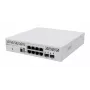 Valdomas L3 komutatorius MikroTik CRS310-8G+2S+IN — 8× 2.5G RJ-45, 2× SFP+, PoE, 1U rack-mount, Baltas