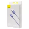 Baseus Crystal Shine laidas USB į Lightning, 2,4 A, 2 m (violetinis)