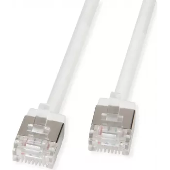 ROLINE U/FTP komutacinis kabelis Cat.6A itin trumpas RJ45 baltas 2m - Tinklas - FTP (21.15.4572)