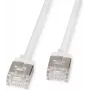 ROLINE U/FTP komutacinis kabelis Cat.6A itin trumpas RJ45 baltas 2m - Tinklas - FTP (21.15.4572)