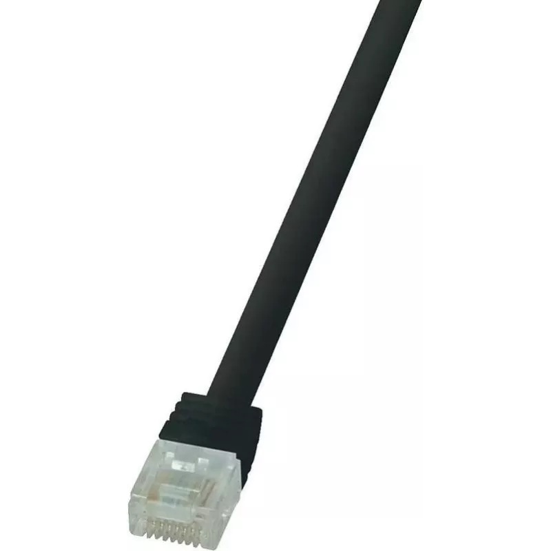 Tinklo kabelis LogiLink 3m Cat6 RJ45 U/UTP juodas