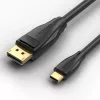 Vention USB-C į DisplayPort 8K laidas 2 m, USB Type-C į DP, juodas