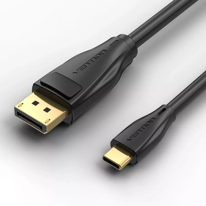 Vention USB-C į DisplayPort 8K laidas 2 m, USB Type-C į DP, juodas