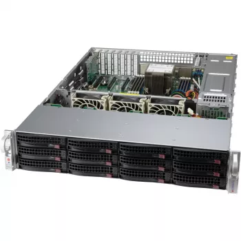 2HE Supermicro korpusas SuperChassis 2U CSE-826BAC12-R802LPB