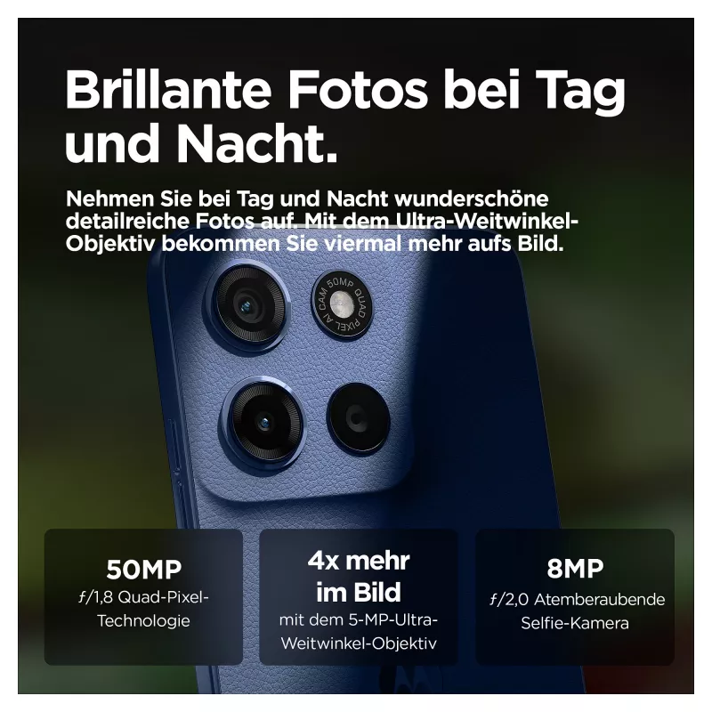Motorola moto g15 17,1 cm (6,72 colio) Dual SIM Android 15 4G USB Type-C 8 GB 256 GB 5200 mAh Navy