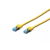 Tinklo kabelis Digitus CAT 5e SF/UTP komutacinis kabelis RJ45 1m geltonas