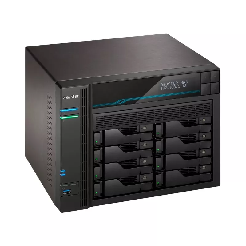 Asustor Lockerstor 10 AS6510T NAS bokštas Intel Atom® C3538 8 GB DDR4 0 TB ADM juoda