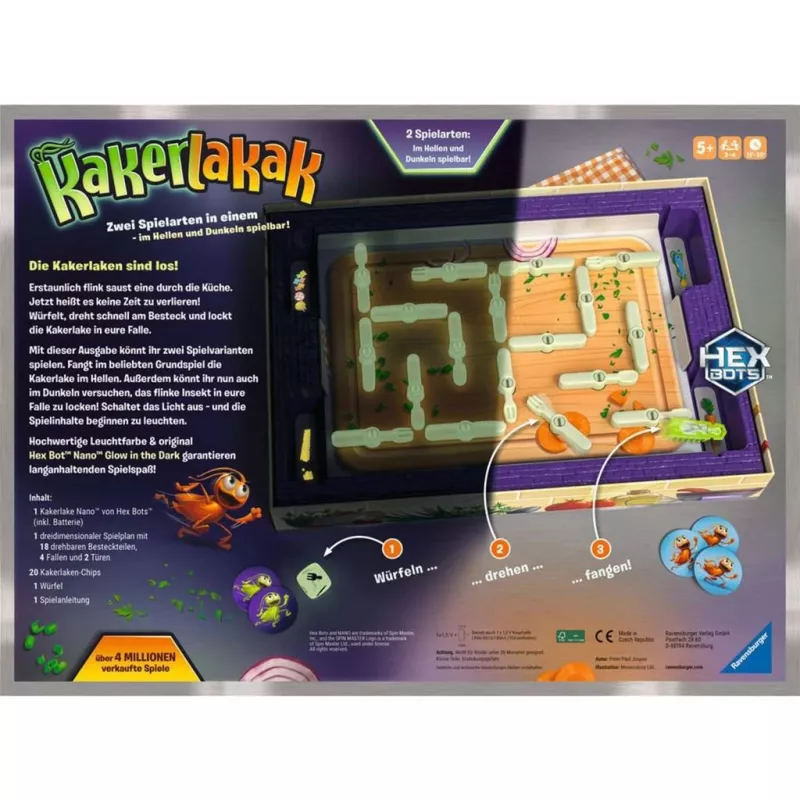 Kakerlakak Glow in the Dark, stalo žaidimas