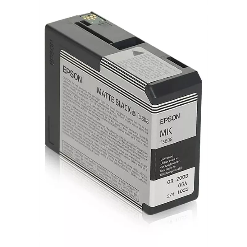 Rašalo kasetė Epson C13T5808 Matinė juoda — Originali Epson kasetė, matinė juoda