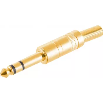 Stereo kištukas ShiverPeaks 50200-G 6.3 mm paauksuota metalinė jungtis