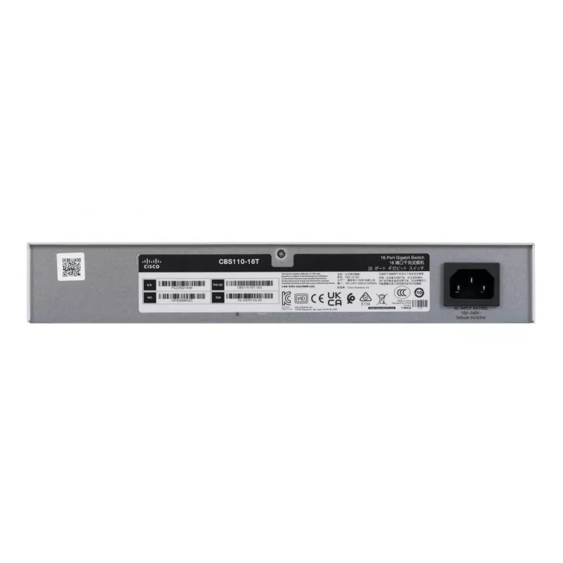 Switch, Cisco CBS110 nevaldomas L2 Gigabit Ethernet 16x RJ-45 (10/100/1000), 1U, 32 Gbps