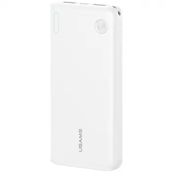 Išorinė baterija usams PB83 10000mAh PD 2×USB-A USB-C balta