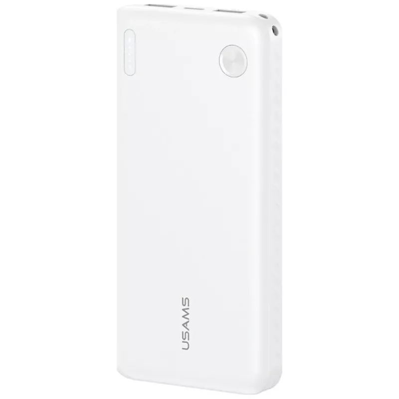 Išorinė baterija usams PB83 10000mAh PD 2×USB-A USB-C balta