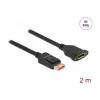 DisplayPort ilginamasis kabelis skydiniam montavimui DeLOCK 8K 60 Hz 2 m