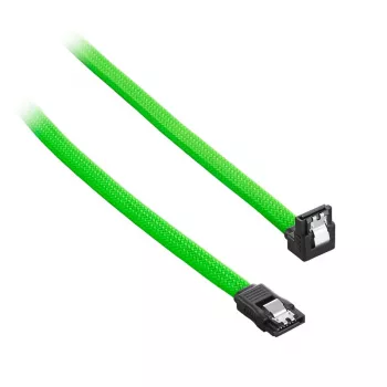 CableMod ModMesh - SATA laidas - Serial ATA 150/300/600 - SATA (M) stačiu kampu į SATA (M) - 60 cm - Šviesiai žalia (CM-CAB-RSAT-N60KLG-R)