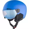 Šalmas ALPINA ZUPO VISOR QLite — vaikiškas slidinėjimo šalmas, kietas kevalas, 54–58 cm, integruotas skydelis, Run System Ergo Snow