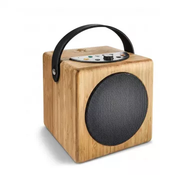 Nešiojama medinio dizaino muzikos dėžutė WAVEMASTER KidzAudio 61002 — kompaktiškas garso grotuvas vaikams