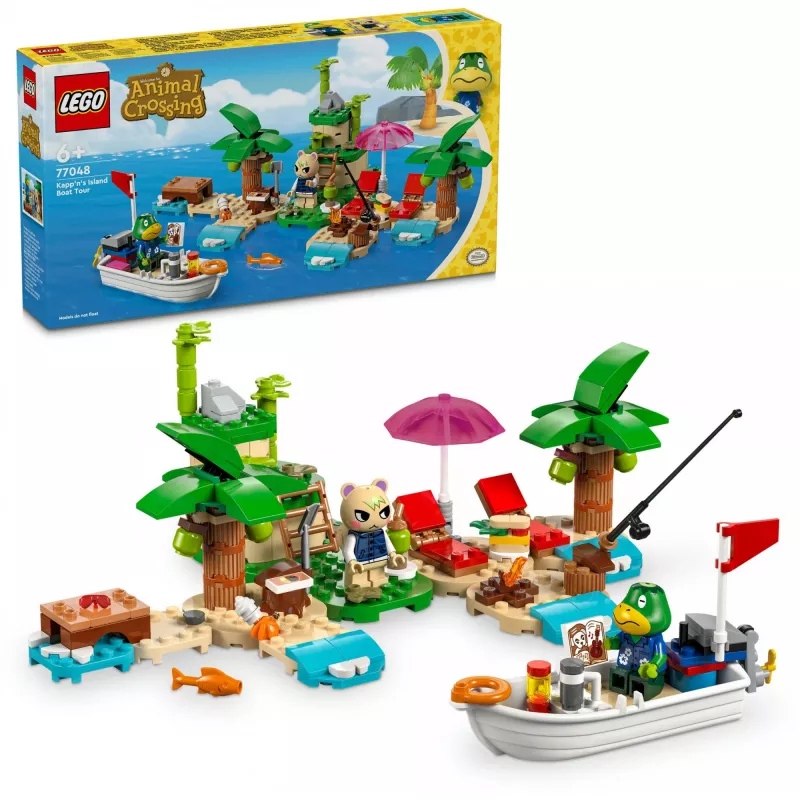 LEGO konstravimo žaislo rinkinys 77048 Animal Crossing Laivo kelionė su Kapitono sala
