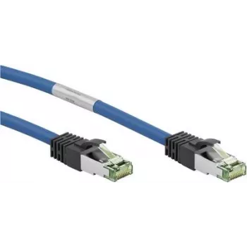 Goobay CAT 8.1 komutacinis kabelis, S/FTP (PiMF), mėlynas, 25 m - LSZH be halogenų, varis AWG 24 (55120)