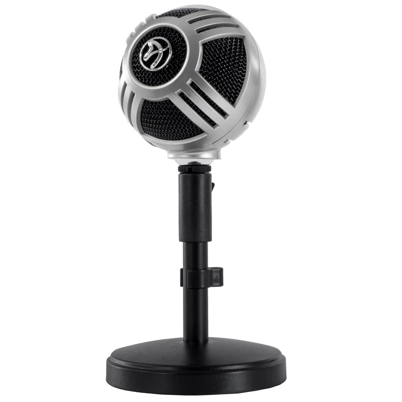 Arozzi Sfera stalinis mikrofonas, USB - chromas