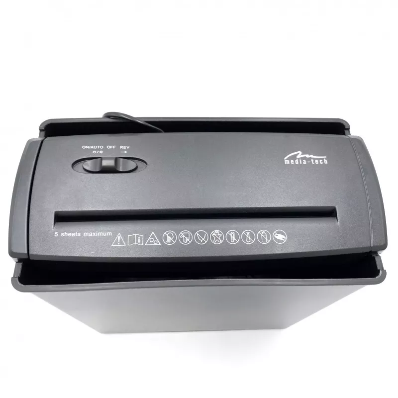 SHREDDER - Dokumentų Smulkintuvas. Smulkina Popierių, Foliją, CD/DVD Diskus, Kreditines Korteles. (MT215)