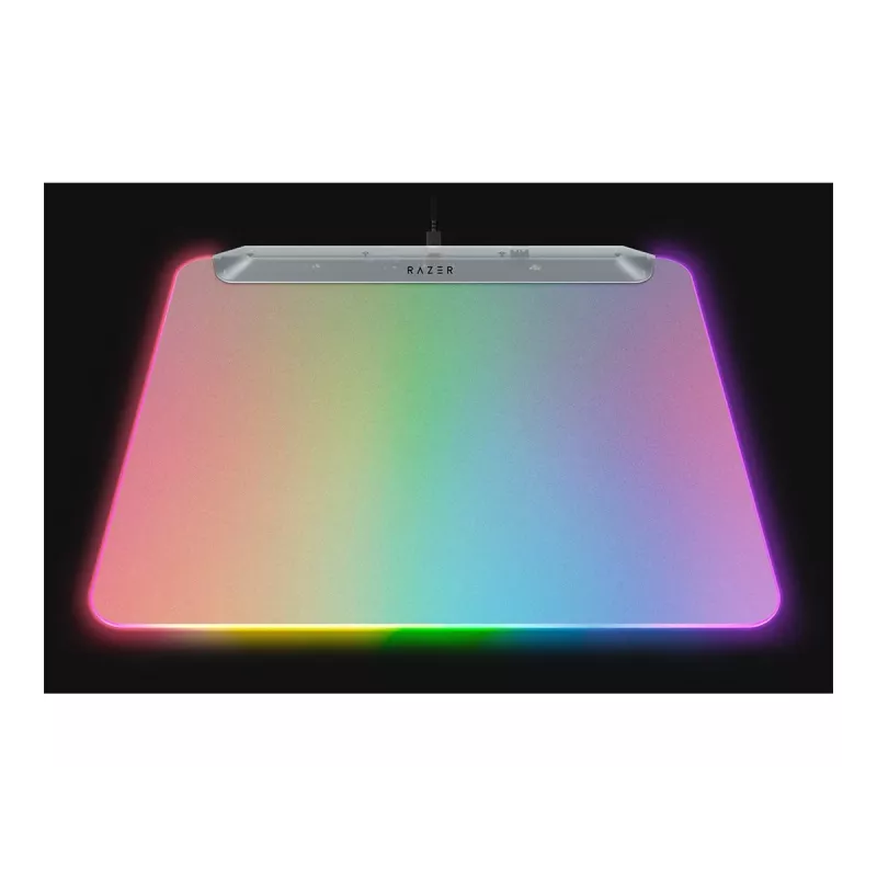 Žaidimų pelės kilimėlis Razer Firefly V2 Pro White — RGB apšviestas, maitinamas USB, neslystanti bazė