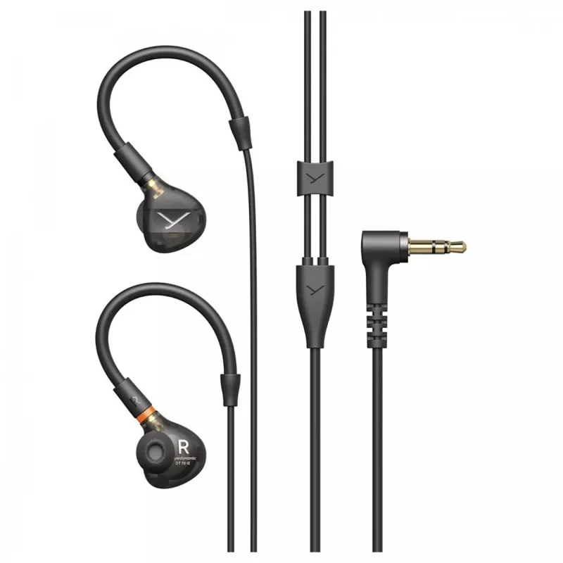 Į ausis įdedamos ausinės Beyerdynamic DT 71 IE su nuimamu kabeliu ir 3,5 mm lizdu