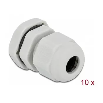 Kabelių sandariklis DeLOCK 60195 Pilkas Plastikinis 10 vnt.
