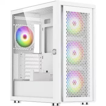 PC korpusas Silentware Air 100 White — vidutinio bokšto ATX suderinamas, baltos spalvos