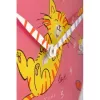 NeXtime klok 8810 Tickle My Tummy, Ø30 cm, sieninis, rožinės / įvairiaspalvės spalvos