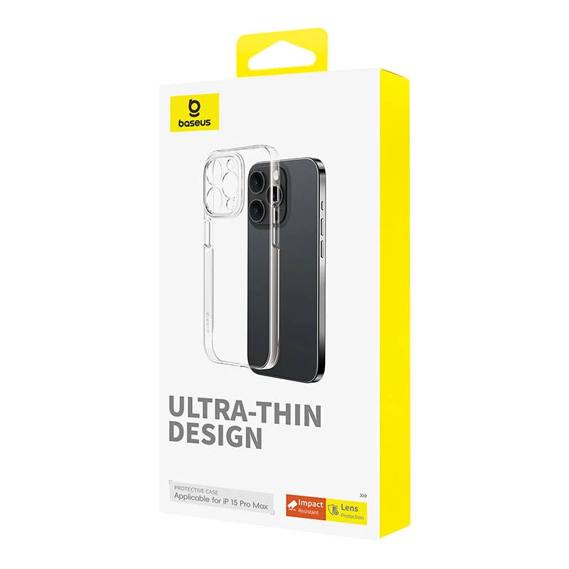 Telefono dėklas iPhone 15 ProMax Baseus OS-Lucent serija (skaidrus)