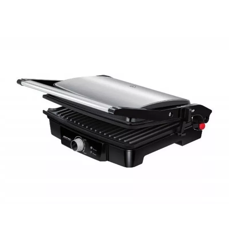 Kontaktinis grilis MPM MGR-09M - 2000 W, panini grilis, reguliuojama viršutinė plokštė