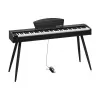 Skaitmeninis pianinas Kruger & Matz KMDP-45P-BK — matinė juoda apdaila, svertiniai klavišai
